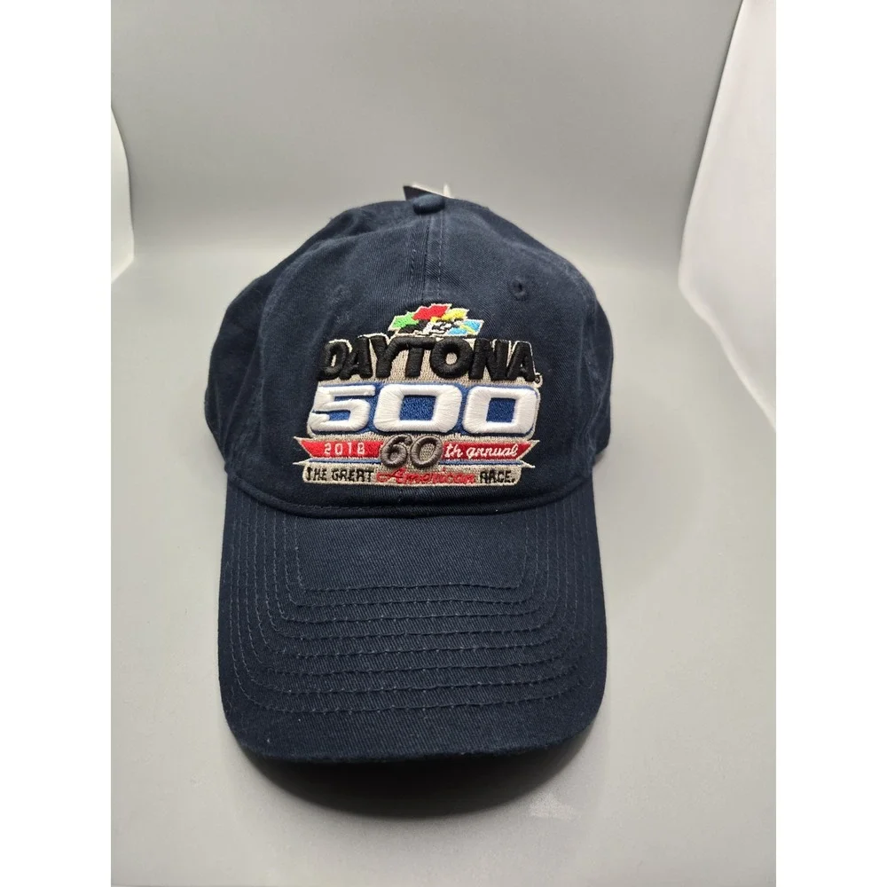 NASCAR Daytona 500 2018 Fanatics Adjustable‎ Dad Hat Navy Blue New w/ Tags